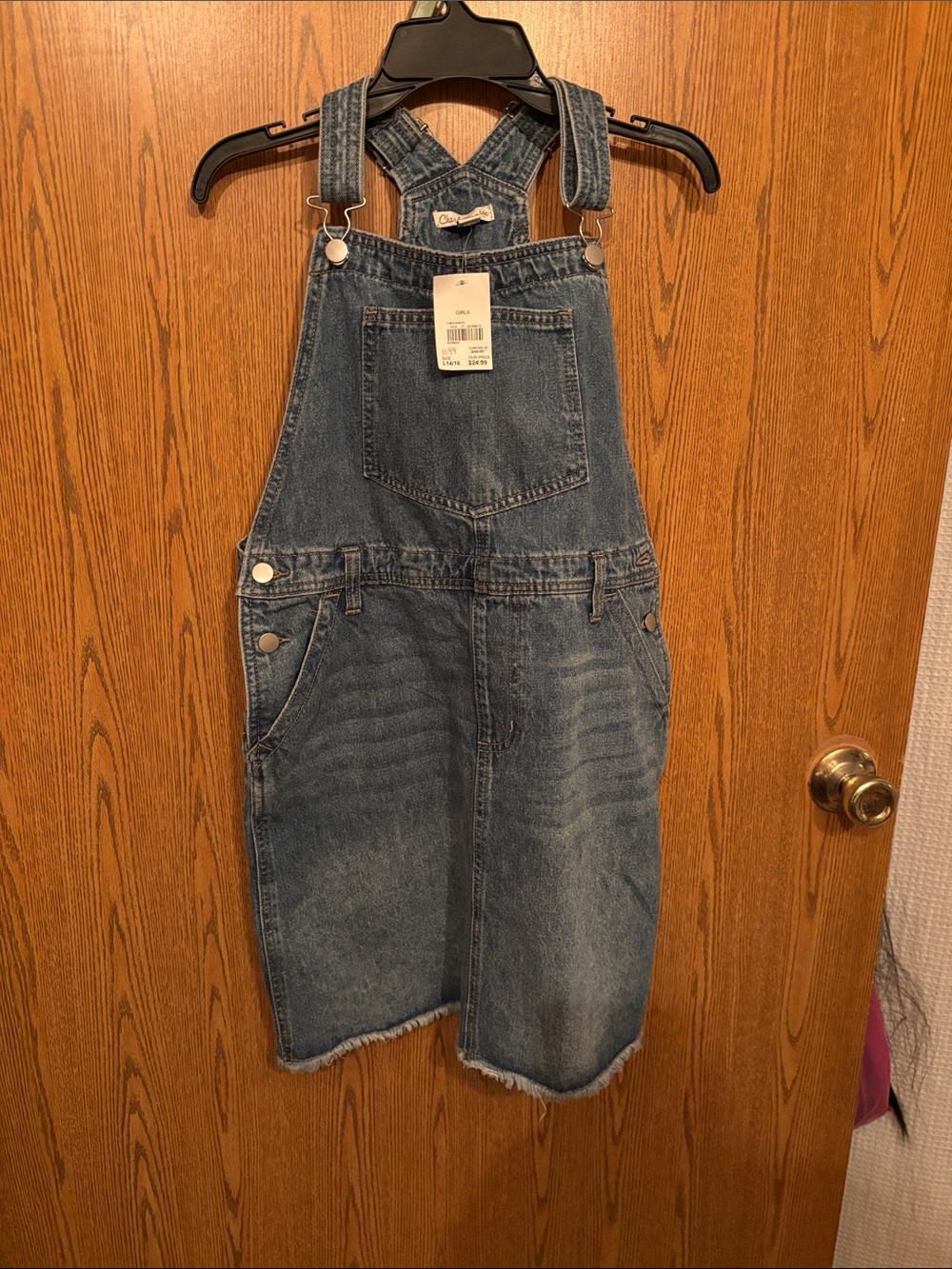 Cato Light Blue Girls Denim Jeans Overalls